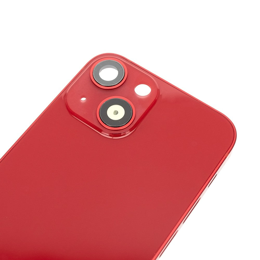 Rear Housing for iPhone 13 mini (NO LOGO)-Red Rear Housing for iPhone 13 mini (NO LOGO)-Red